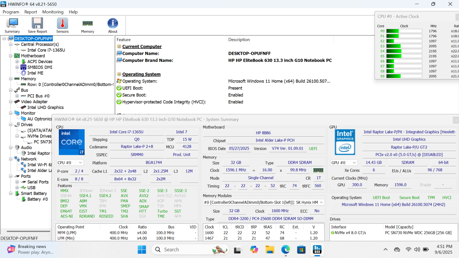 HP EliteBook 630 G10 Laptop, 13.3" FHD, i7-1365U, 32GB, 256GB SSD - Photo 16